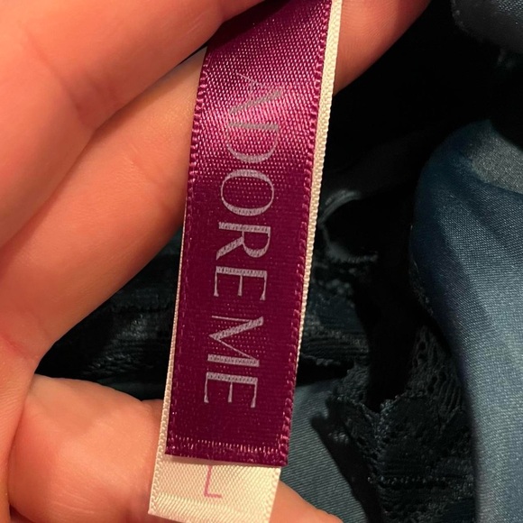 🌼NWT ADORE ME LACE TRIM SILKY TEAL TANK TOP SIZE LARGE🌼 - Picture 5 of 5